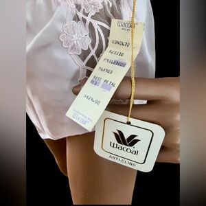 Vintage Pink Lacey Wacoal French Knickers Tap Pants Pinup Size M w/ Tag